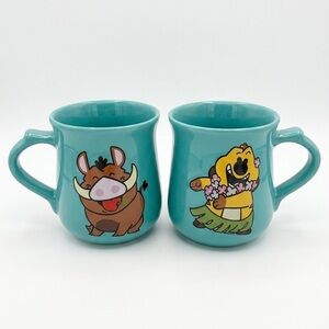 Disney Lion King Timon and Pumbaa Dynamic Duos Mug Set.